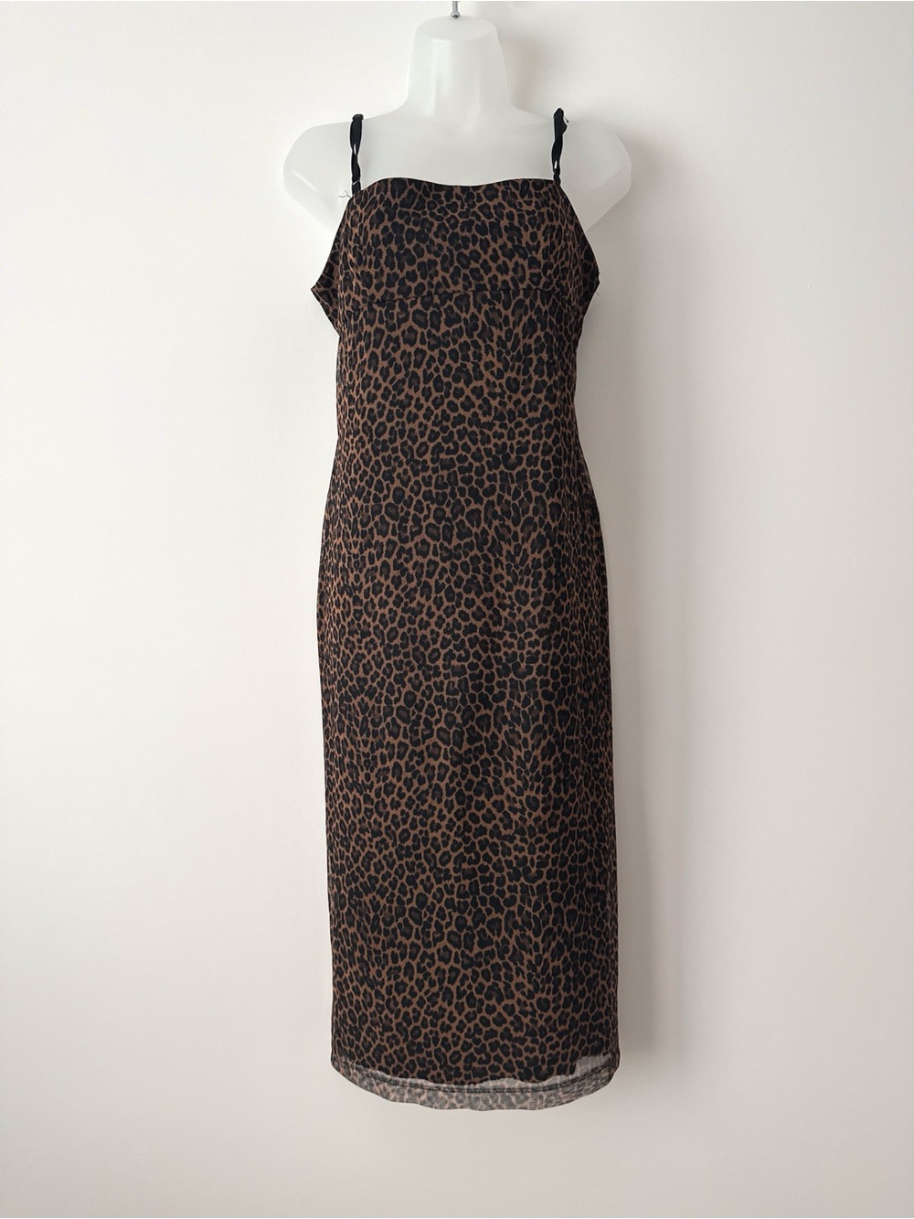 leopard midi dress